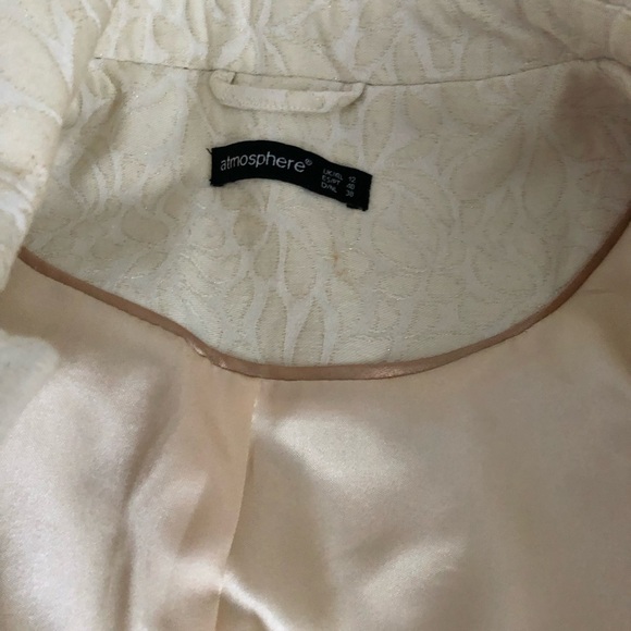 Atmosphere Beige Floral Patterned Jacket - Picture 3 of 5